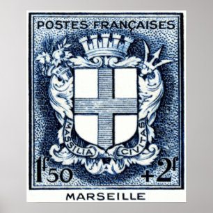 Poster Manteau des bras, Marseille France