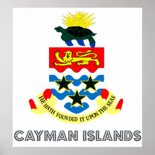Poster Manteau des Îles Caïman des bras