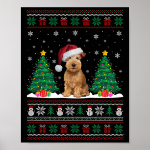 Poster Manteau doux à roulette Terrier Chien Xmas Arbre L