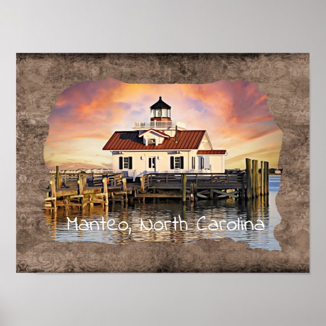 Poster Manteo, Caroline du Nord*** (Devant)