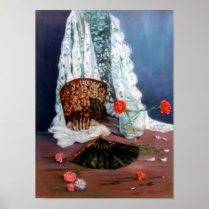 Poster Mantilla española/mantilla espagnole
