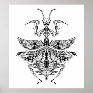 Poster Mantis de prière inspirés 2