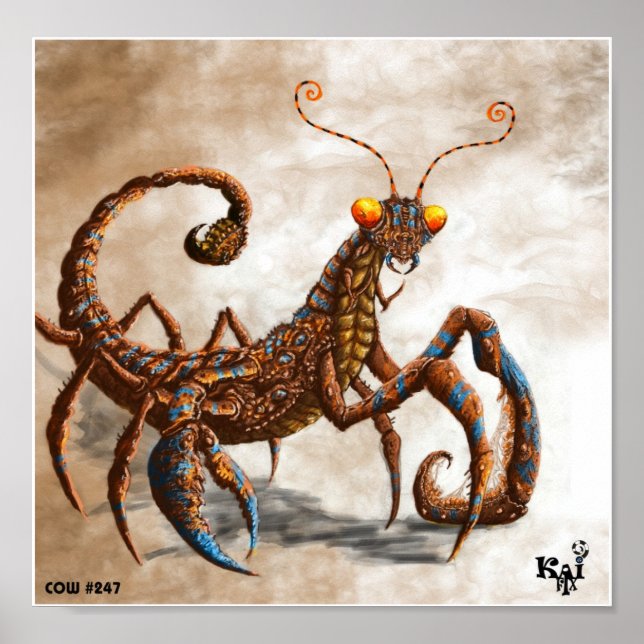 Poster Mantis Scorpion (Devant)