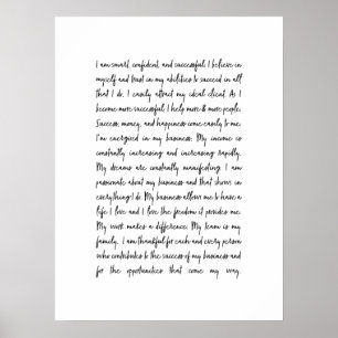 Poster Mantra de bureau pour les entreprises