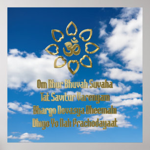 Poster Mantra de Gayatri