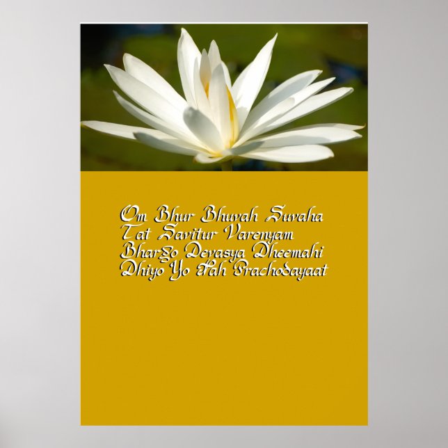 Poster Mantra de Gayatri (Devant)