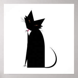 Poster Manucure de chat