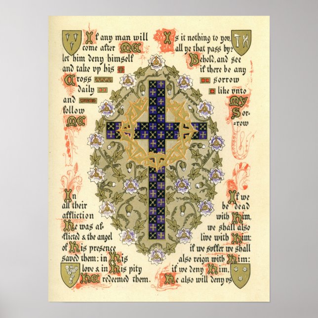 Poster Manuscrit lumineux pour Septuagesima et Lent (Devant)