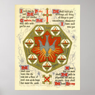 Poster Manuscrit lumineux pour Whitsuntide
