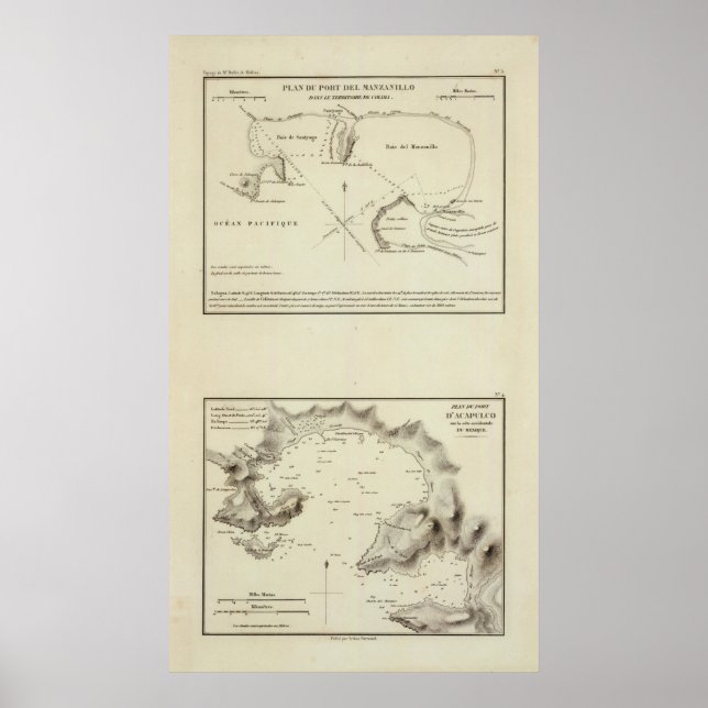 Poster Manzanillo, Mexique (Devant)