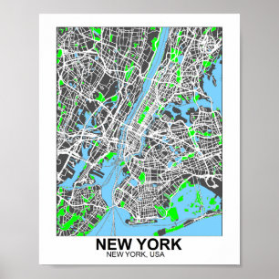 Poster Map de New York