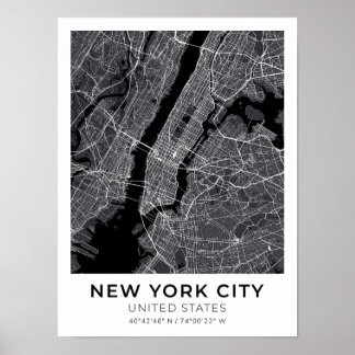 Poster Map de New York