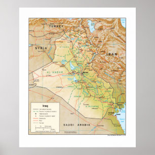 Poster Map of Iraq (1999)