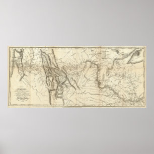 Poster Map of Lewis and Clark's Track