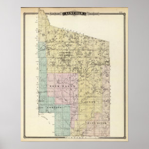 Poster Map of Lincoln County