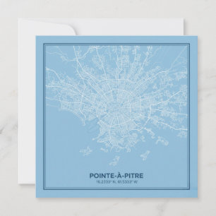 Poster Map of Pointe-à-Pitre, Guadeloupe