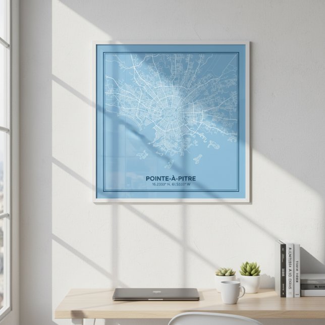 Poster Map of Pointe-à-Pitre, Guadeloupe | Plan (Creator Uploaded)