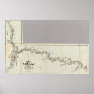 Poster Map Of The Oil District Venango