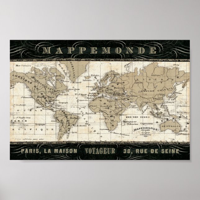Poster Mappemonde (Devant)