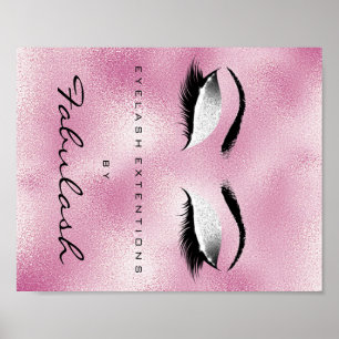 Poster Maquillage Beauté Salon Nom Parties scintillant Ar