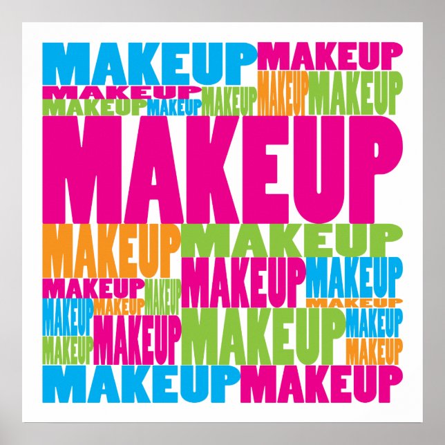 Poster Maquillage coloré (Devant)