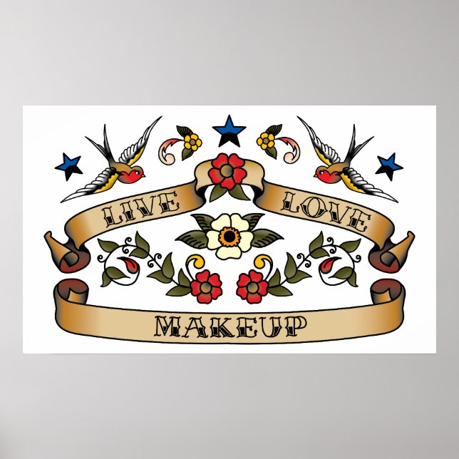 Poster Maquillage d'amour en direct (Devant)