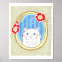 Maquillage de chaton blanc mignon Art pour enfants