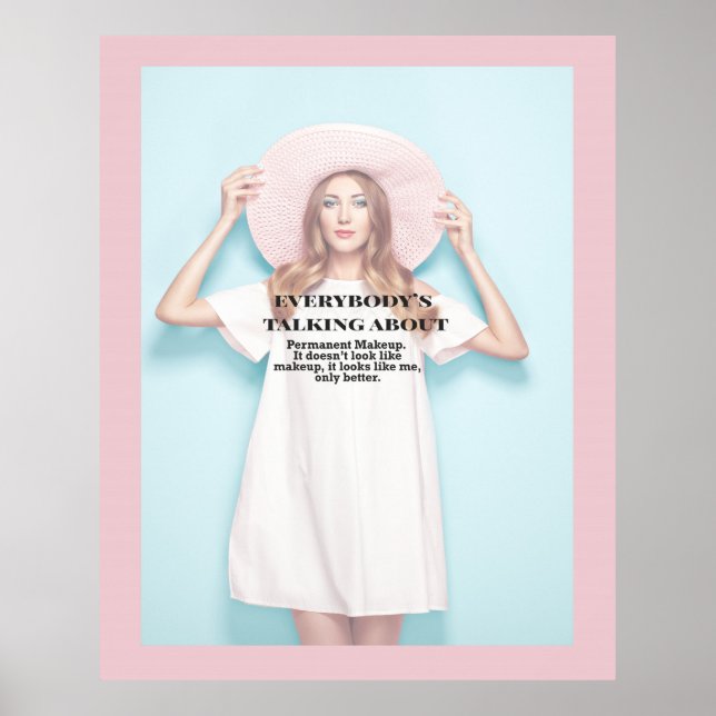 Poster Maquillage permanent Beauté Tout le monde (Devant)
