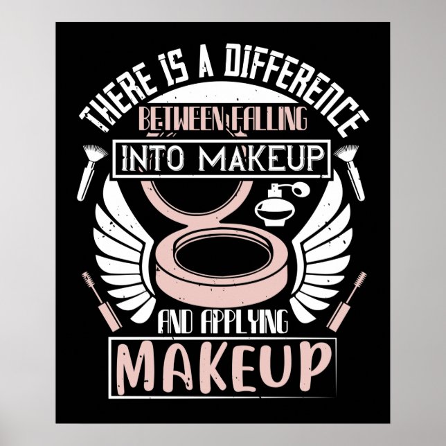 Poster Maquillage - Tomber Dans Le Maquillage (Devant)