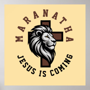 Poster Maranatha Jésus arrive