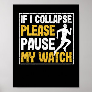 Poster Marathon drôle quand je me suis effondrée