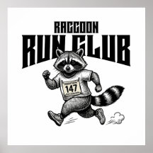 Marathon du Raccoon Run Club Retro Trash Panda 