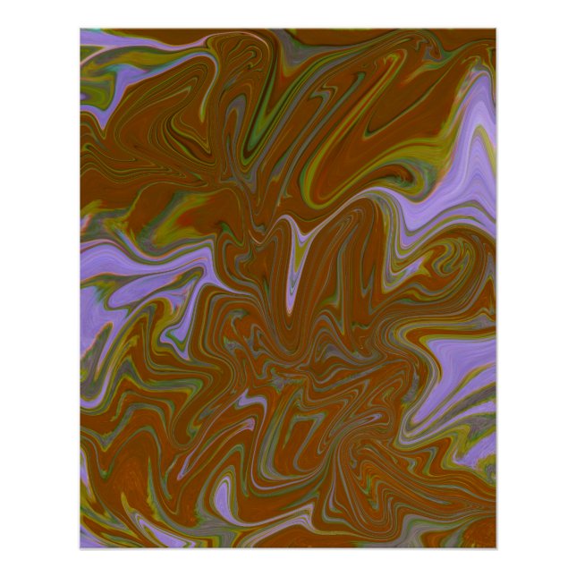 Poster Marble Forms – Terracotta Warm Abstract (Devant)
