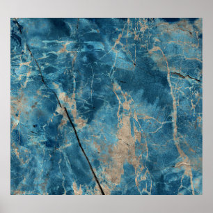 Poster Marbre Aqua Onyx : Design Haute Résolution.