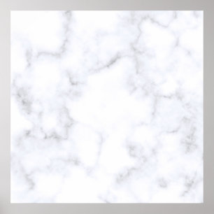 Poster Marbre blanc