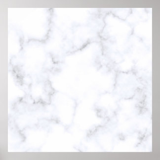Poster Marbre blanc