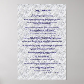 Poster Marbre de Desiderata