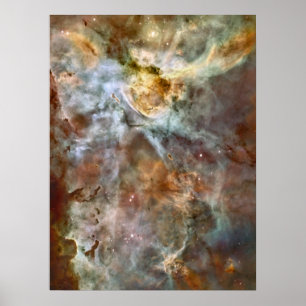 Poster Marbre en pastel dans la nébuleuse de Carina