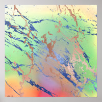 Marbre vif | Aquarelle couleur gras pastel