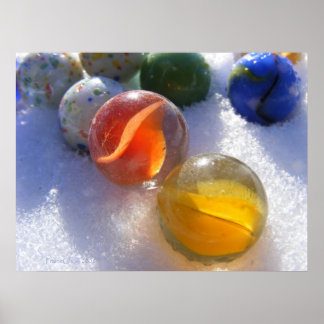Poster Marbres dans la neige