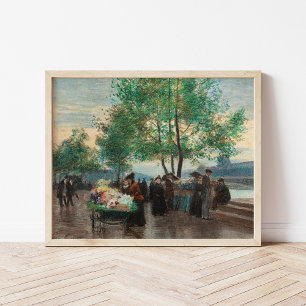 Poster Marchands sur la Seine Victor Gabriel Gilbert