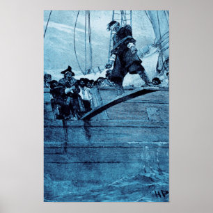 Poster Marchant la planche