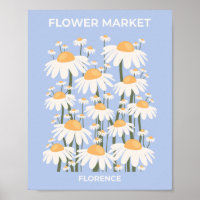 Marché aux Fleurs Florence Pastel Blue Retro Flora