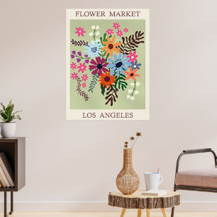 Poster Marché aux Fleurs, Los Angeles,