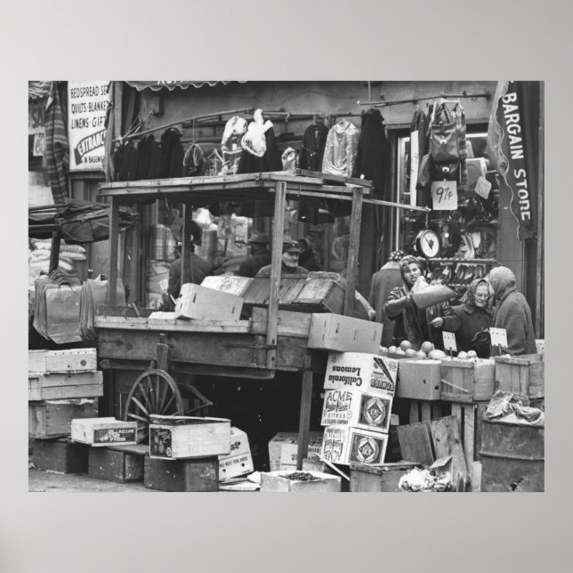 Poster Marché de Brownsville, Brooklyn : 1962 (Devant)
