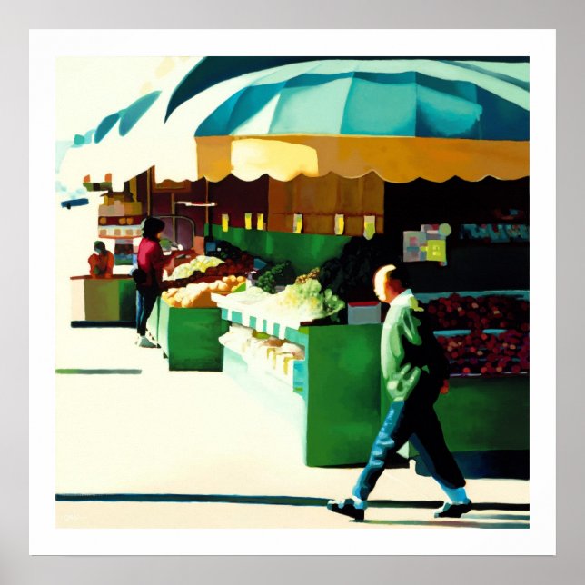 Poster Marché de la 22ème Avenue (Devant)