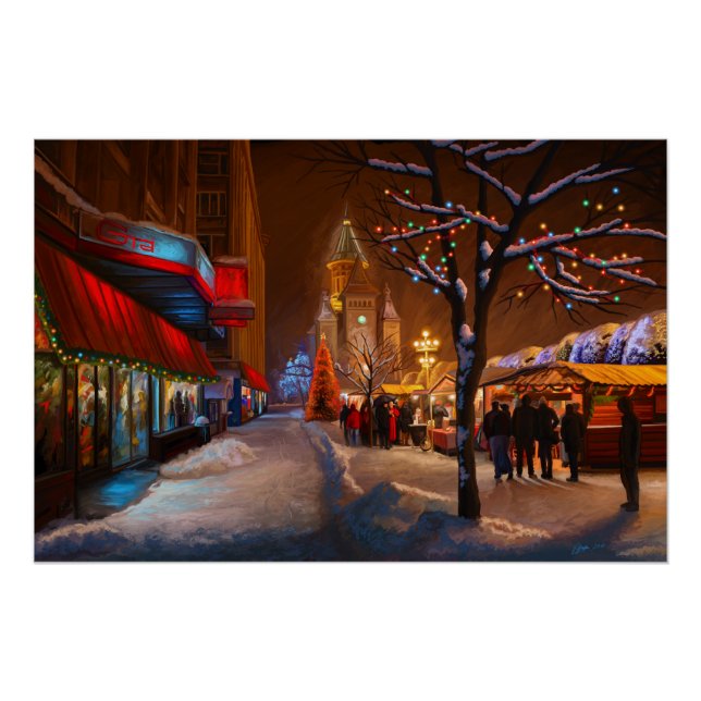 Poster Marché de Noël Timisoara (Devant)