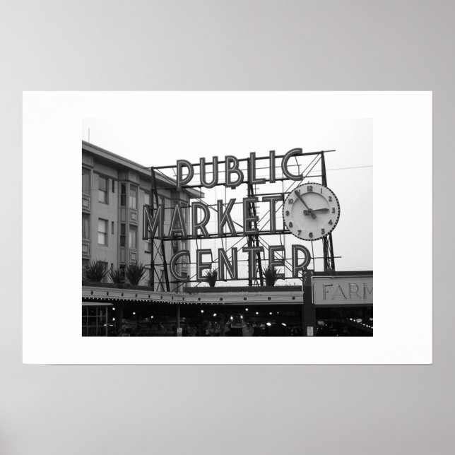 Poster Marché de Pike Place (Devant)