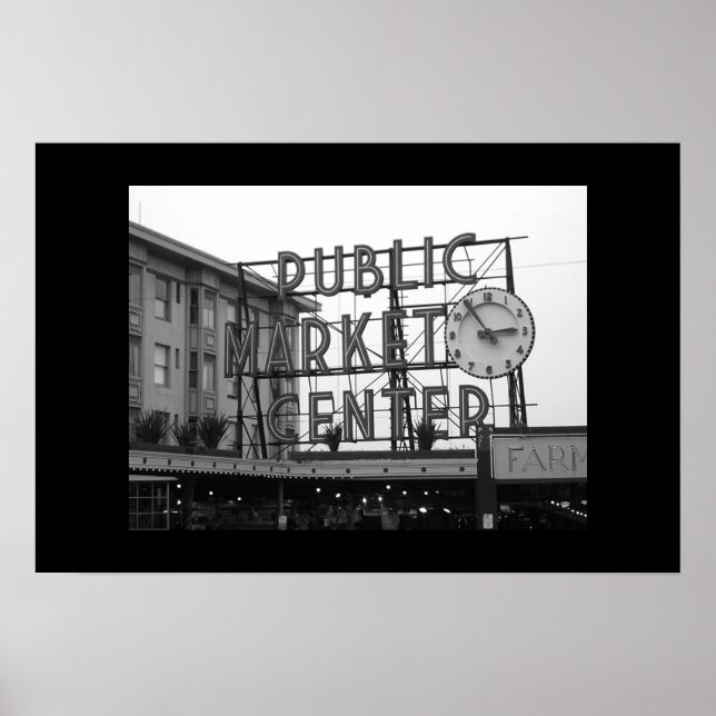 Poster Marché de Pike Place (Devant)