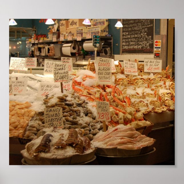 Poster Marché de Pike Place (Devant)